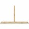 Ekena Millwork Portland Rough Sawn Timber Gable Bracket, Douglas Fir, 96"W x 60"H x 6"D x 6"F, 15/12 Pitch GBW096X60X0606POR00RDF - alternate 1